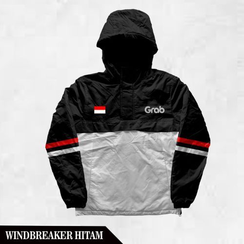 Jaket Pria Widbreaker Driver Grabbike / Jaket Parasut Ojol Grab Online Grab Jacket onlIne ojek terba