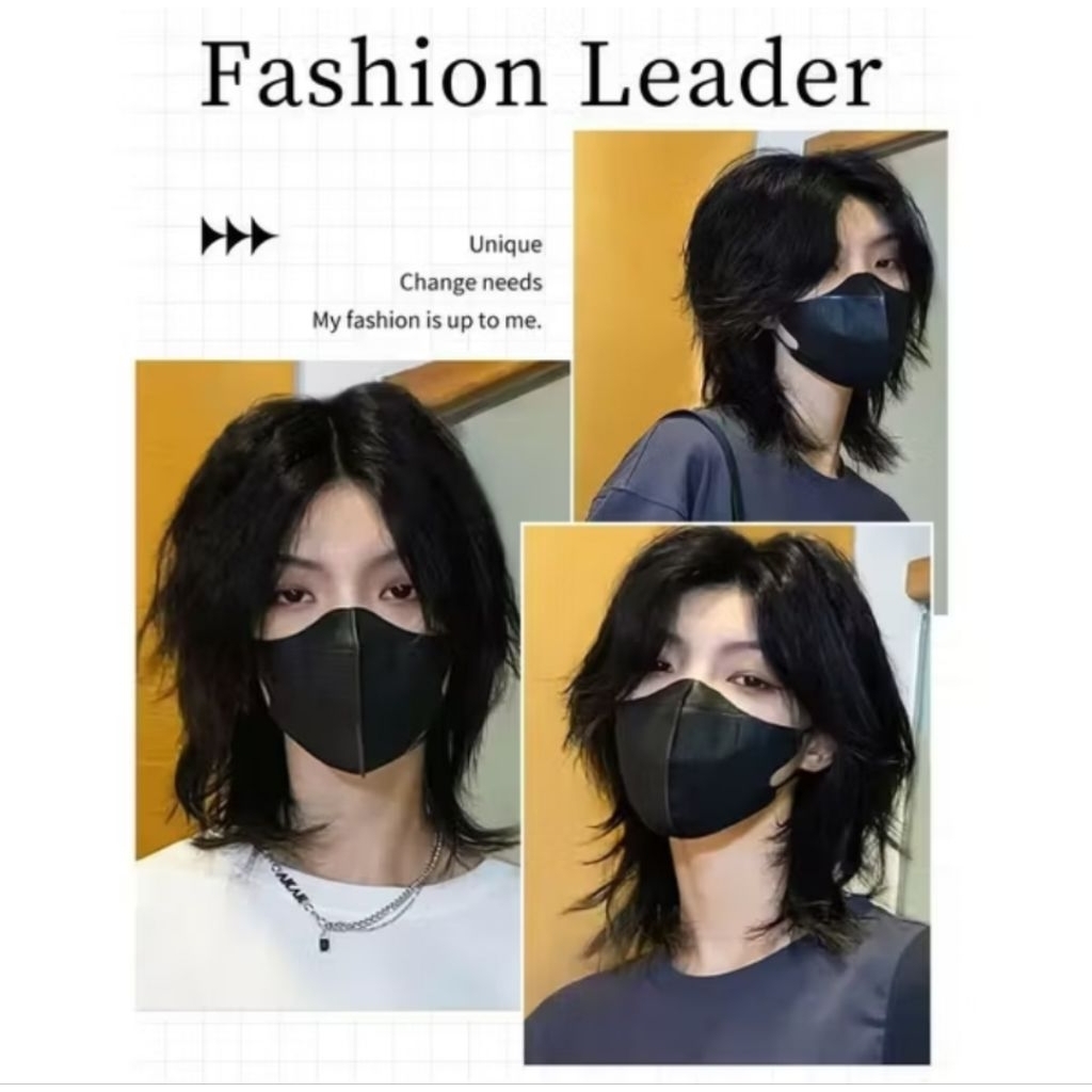 WIG PRIA WANITA  MULLET PANJANG - WG006 - WIG RAMBUT PALSU MULLET