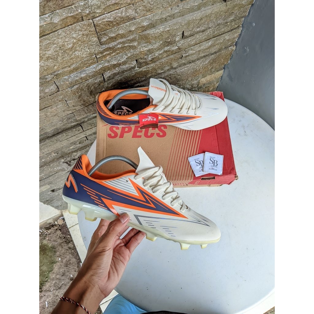SIZE 43 | SPECS HYPERSPEED 1 5 FG LILIY WHITE/NIGHT FALL/TROPIC ORANGE | NEW/BNIB(BARU)