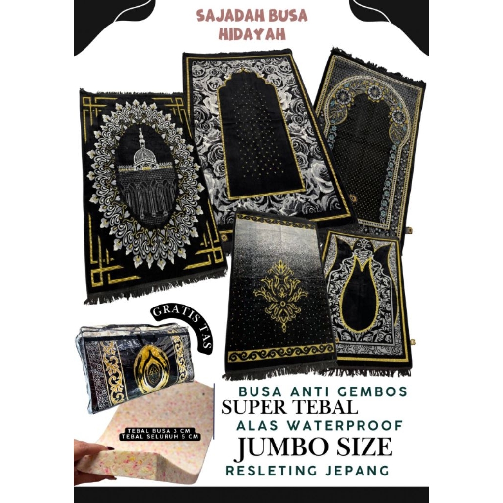 Sajadah Busa Rebonded Premium Turki Merk HIDAYAH