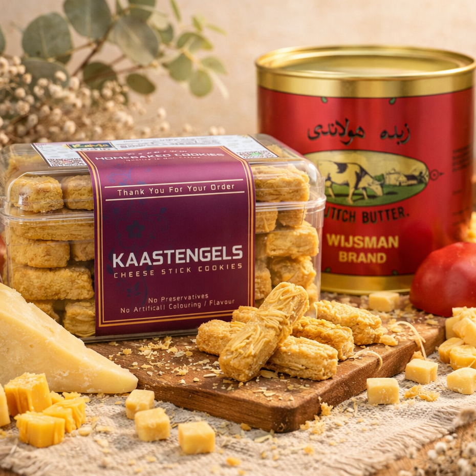 KASTENGEL Triple Cheese Edam Parmesan Cheddar Premium Wisman | Hardtop 350gr & Kemasan Jar 750ml | Spesial Kue Kering Lebaran by RaMaChef