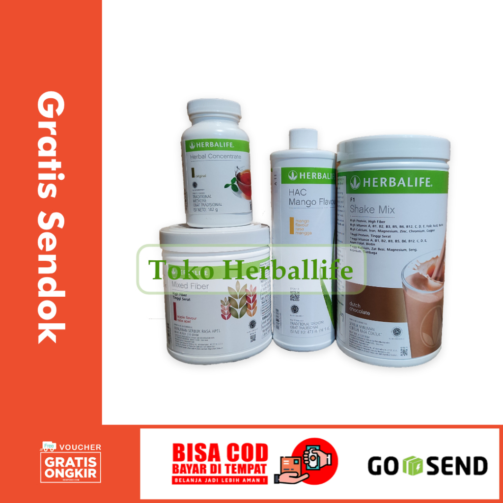 Herba life-Paket Herbalife-4 Produk Herbalife untuk Perut Buncit Dan Kolesterol