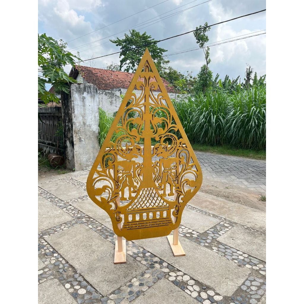 Gunungan Wayang Dekorasi Gunungan Wayang Bahan Spon Eva