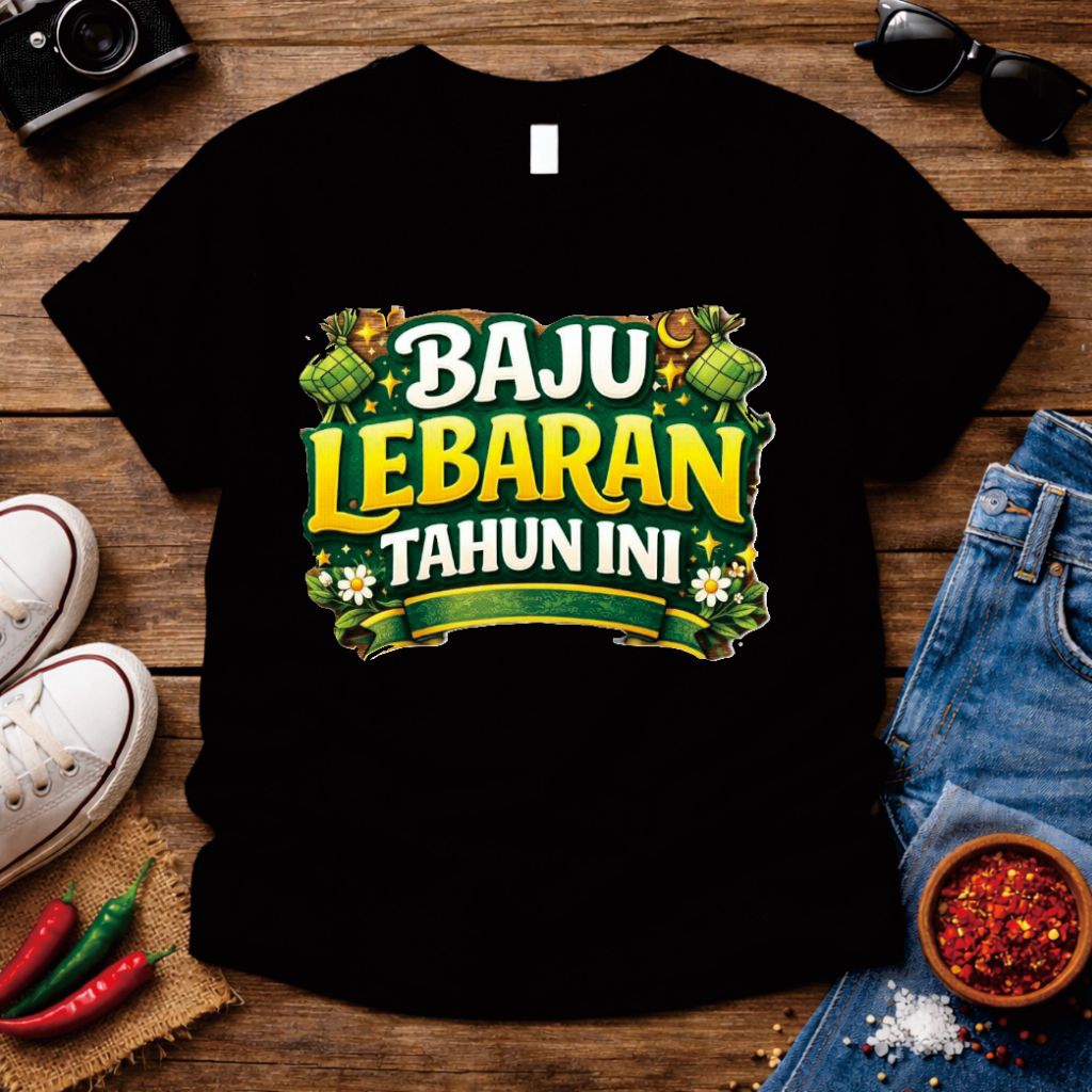 T Shirt Lebaran/Kaos Lebaran/kaos baju kaos lebaran tahun ini ready 5XL