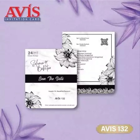 Blangko Undangan Avis 132 | Blangko Undangan kosong