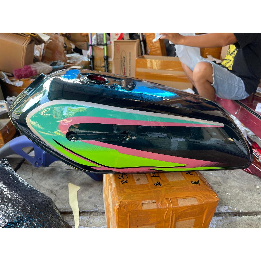 Tengki Rx spesial hijau botol Striping Hijau Pink