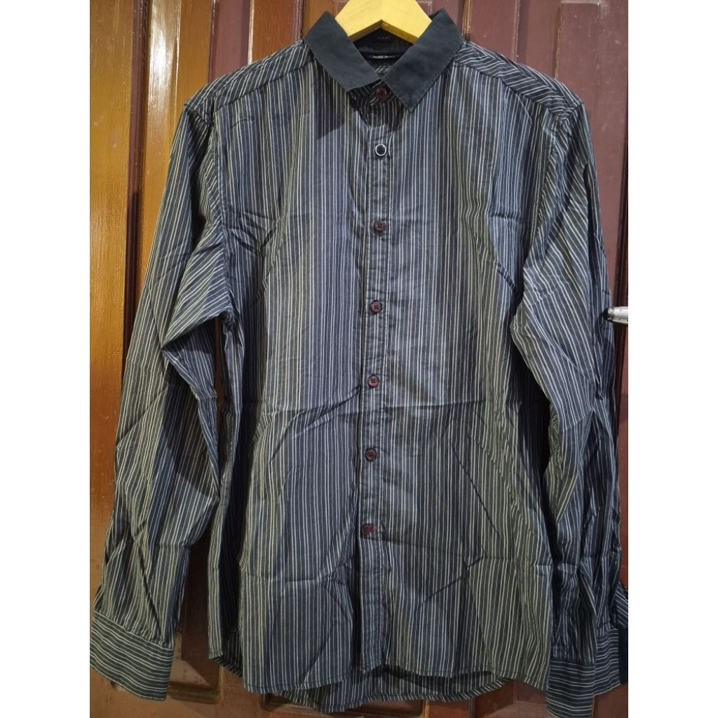 baju kemeja guess slim fit