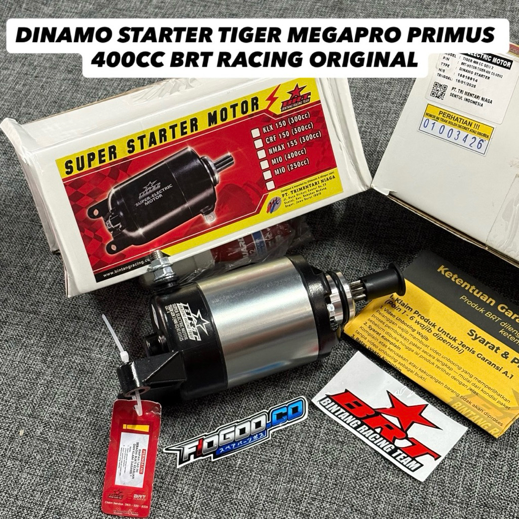 DINAMO STARTER TIGER BRT 400CC GRATIS BUSI RACING BRT ORIGINAL DINAMO STATER BRT RACING ORIGINAL