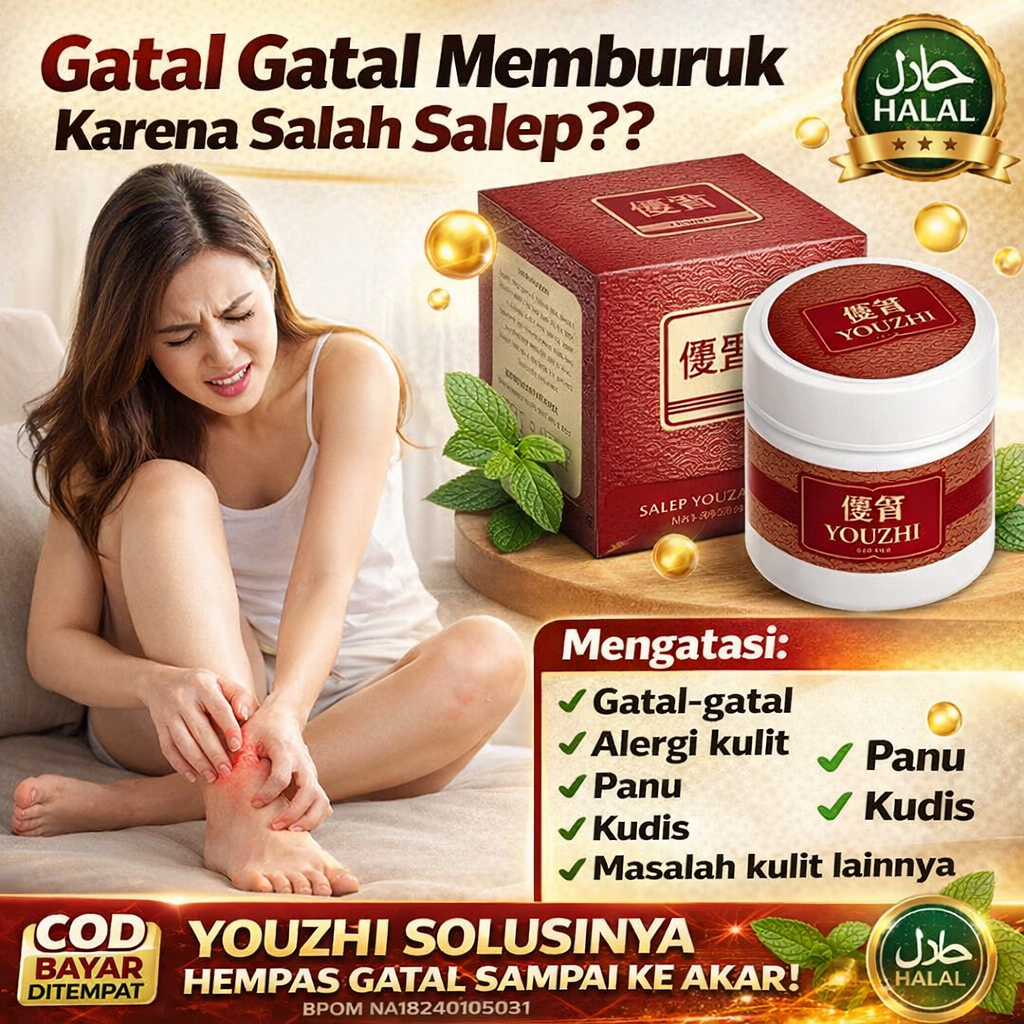 Salep Youzhi 20g Obat Kurap, Panu, Kudis, Eksim & Psoriasis Paling Ampuh Original