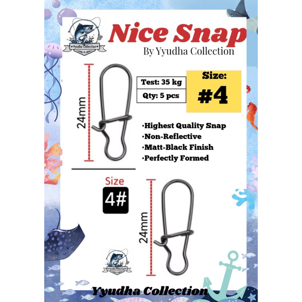 ​Snap Pancing Nice Snap KHUSUS UKURAN BESAR/ Peniti Konektor Umpan Casting Anti Karat By Yyudha Coll