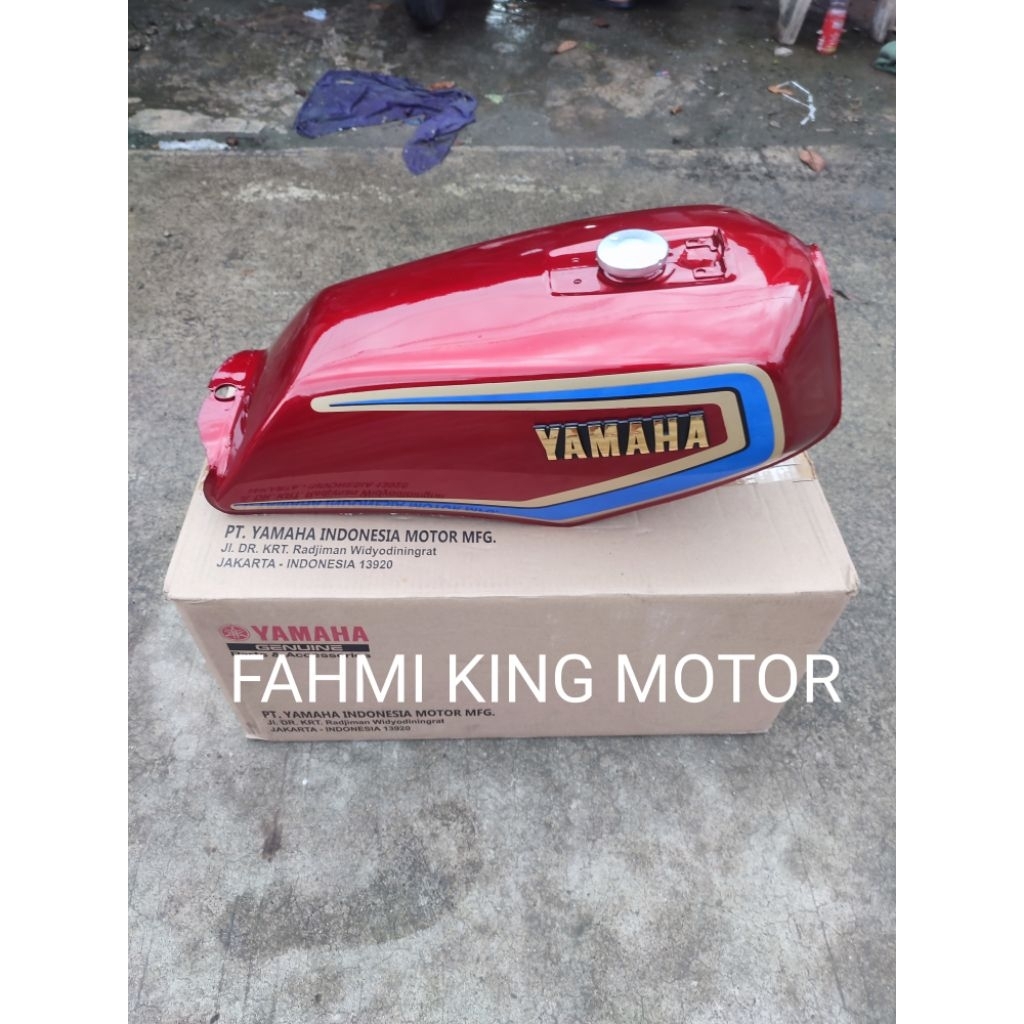 TANGKI TENGKI TANK RX KING MERAH ORIGINAL YGP GRES BARU LIST BIRU TUA GOLD 1083/1984 GRES BARU