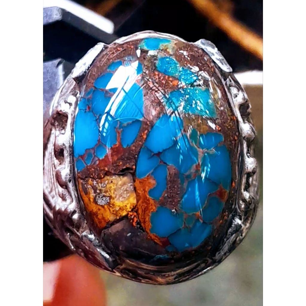 Pirus Persia lawasan Abdul Rozaq royal blue ceplok kuro