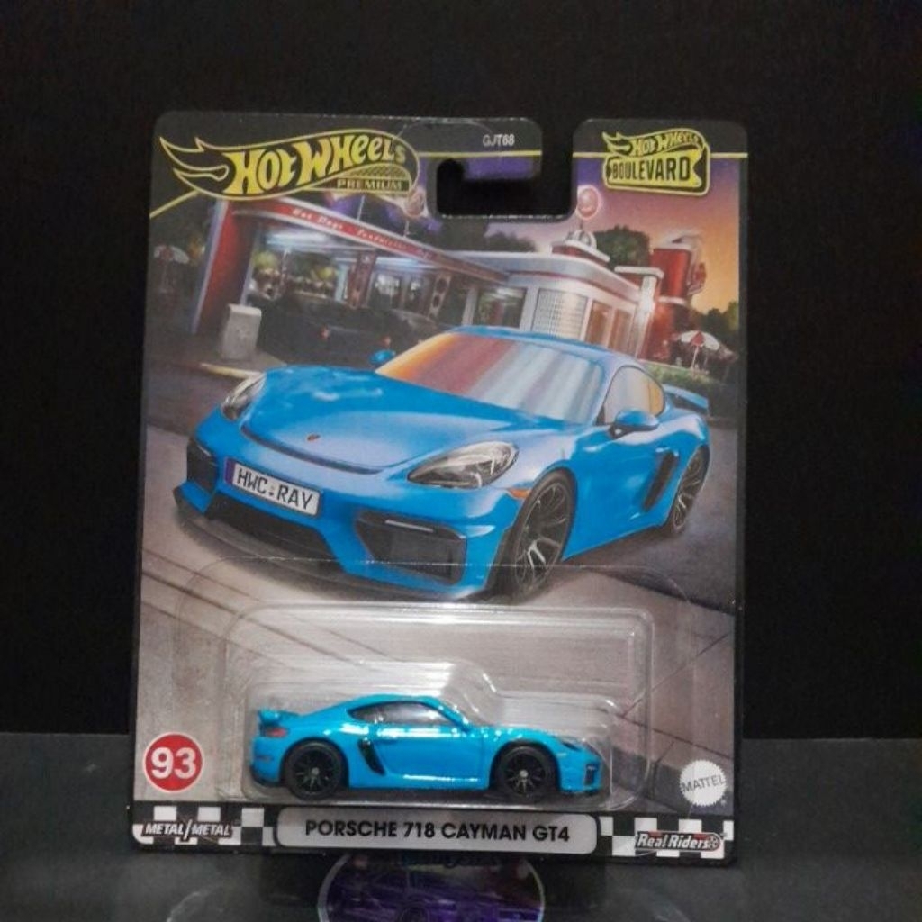 Hotwheels Premium Boulevard Porsche 718 Cayman Gt4