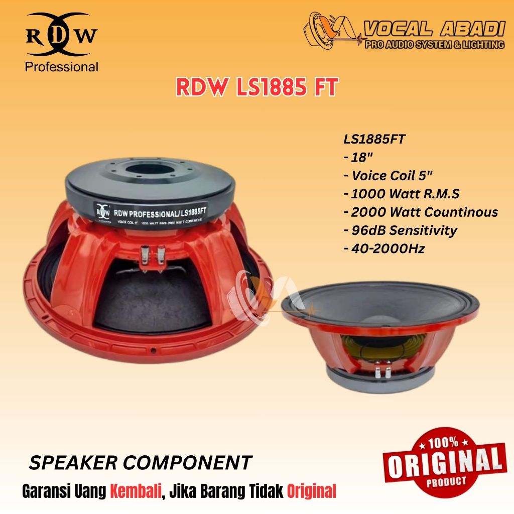SPEAKER COMPONENT RDW LS1885FT
