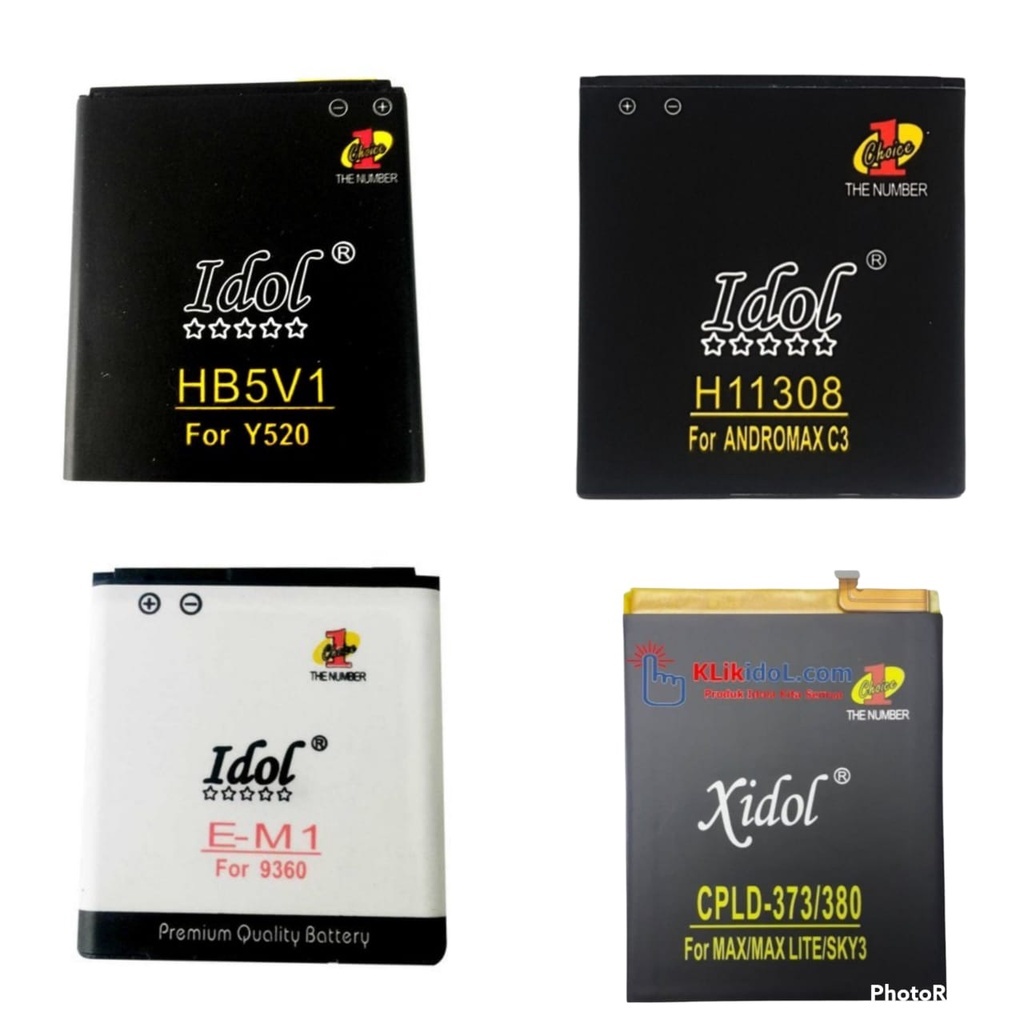IDOL Baterai Andromax C3,U/BL4N1, BB 8900/DX1,COOLPAD A116,A8 MAX,HUAWEI Y311/HB505076RBC,Y520/HB5V1