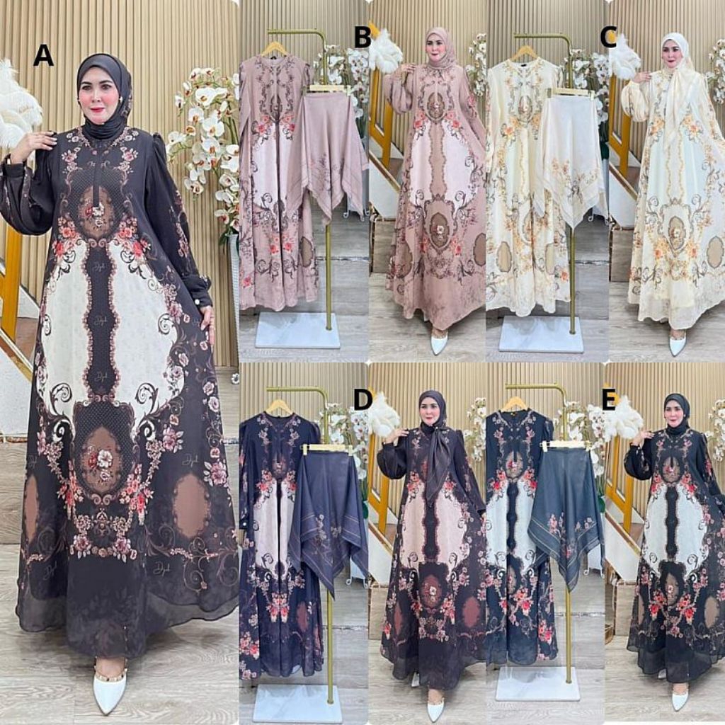 Printing Series Gamis Syar'i Original Branded By Dijah