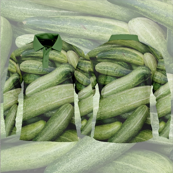Kaos baju jersey sayuran mentimun/alpukat/tomat hijau jersey unik kaos sayur printing 3D