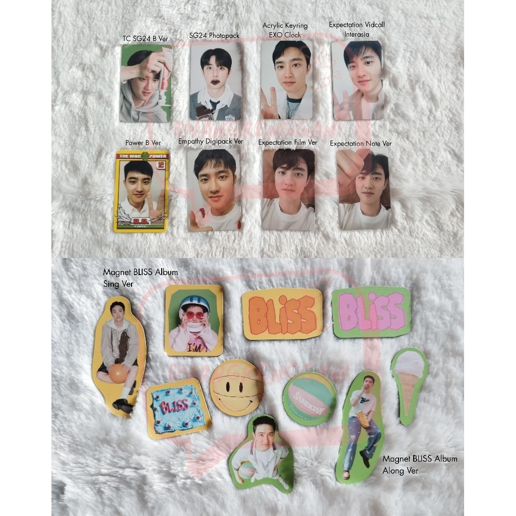 EXO D.O. DOH KYUNGSOO PC SG2024 PHOTOPACK EXO CLOCK EMPATHY EXPECTATION POWER MAGNET BLISS