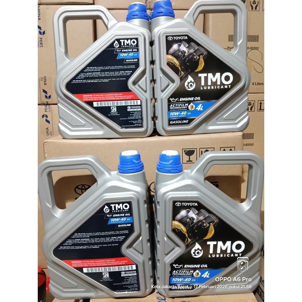 1 DUS OLI TMO BENSIN 4LITER 10W-40 ISI 4
