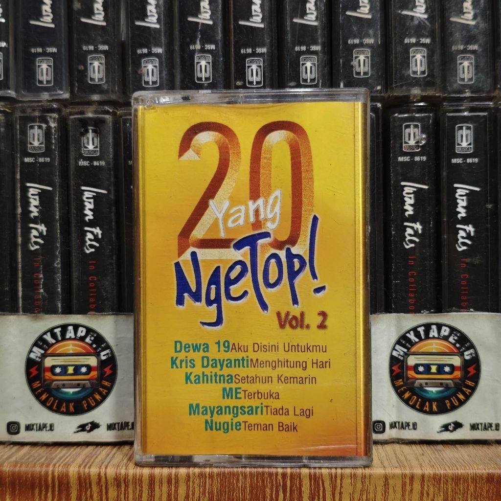 Kaset - 20 Yang NgeTop Vol 2 - Kompilasi Indonesia - Dewa 19 - Krisdayanti - Kahitna - Me - Mayang S