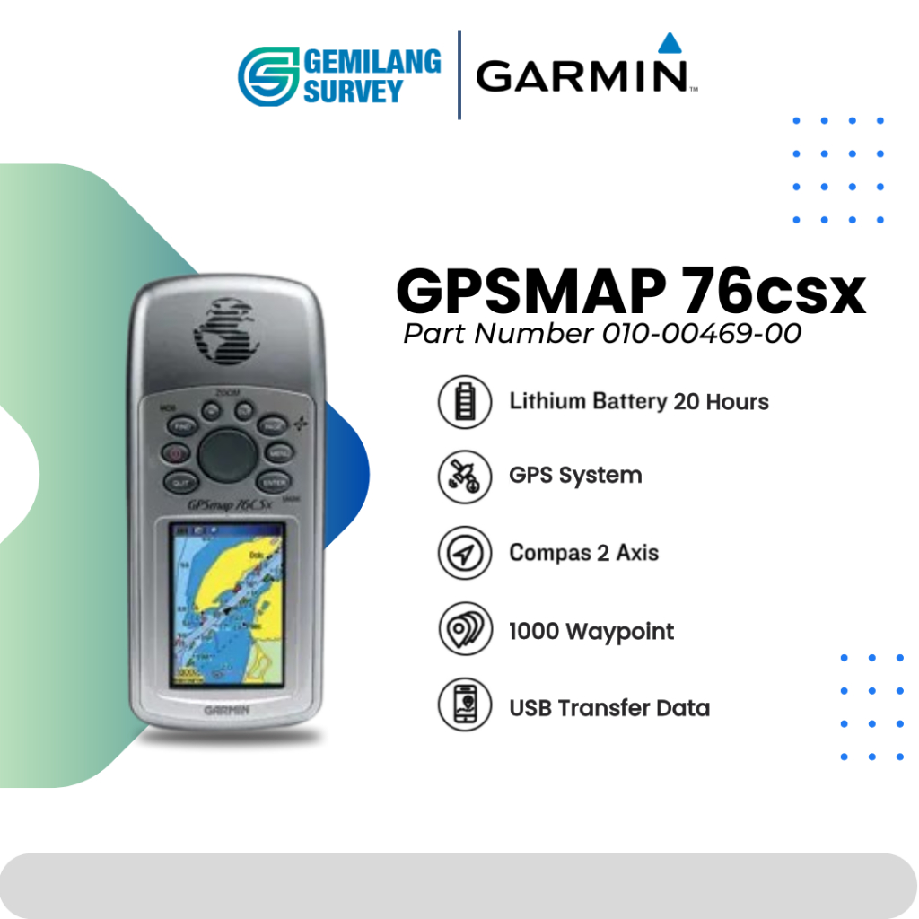 Garmin Handhald GPS 76Csx Bekas Kumplit