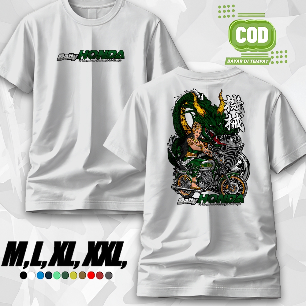 DONATELLO KAOS Kaos Racing Daily Honda Nyi Roro Kidul Baju Distro Motor Herex Honda Gank CB GL MP Ts