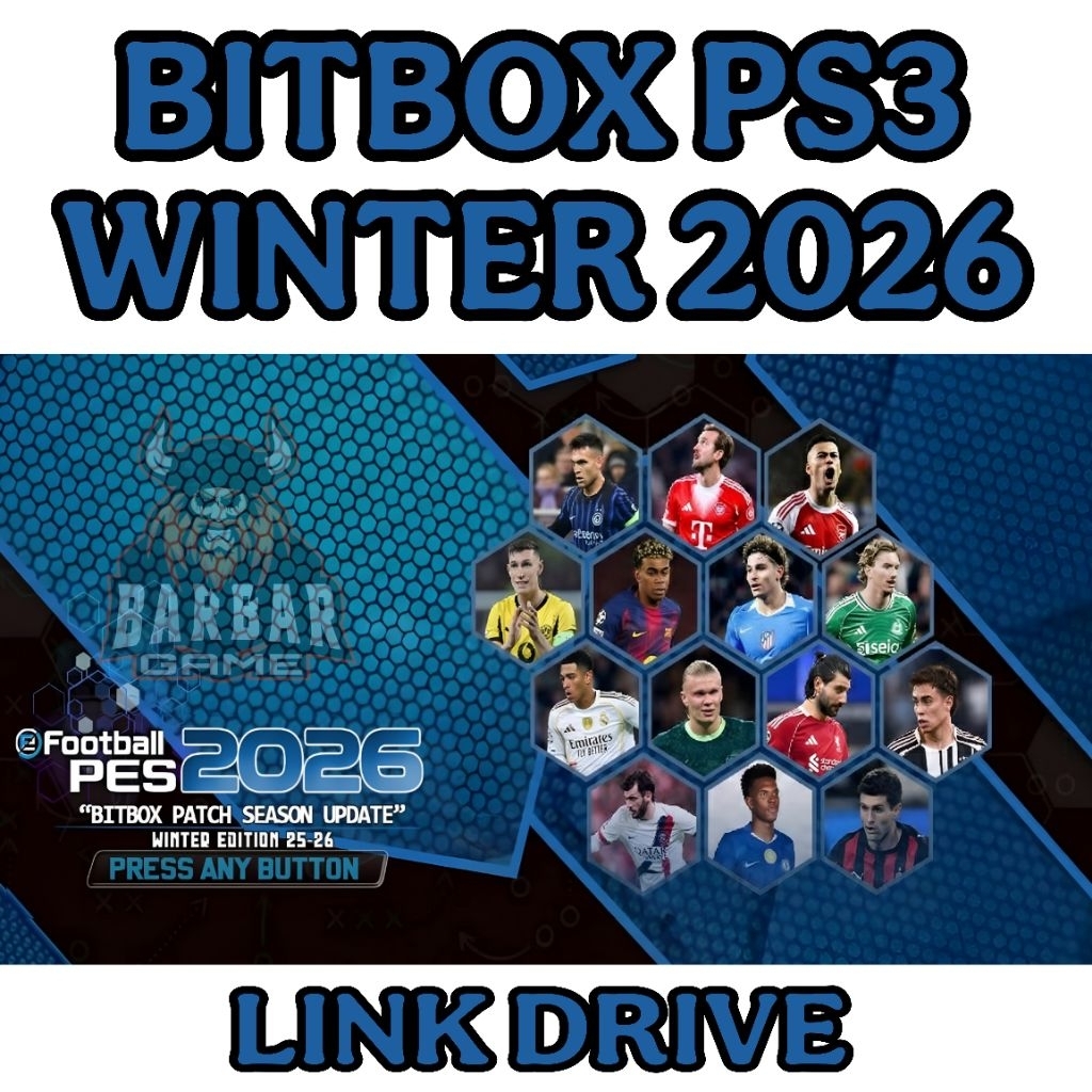 New Link Game PS3 - PES 2026 BITBOX PATCH WINTER PS3 - ready game ps2 ps3 ps4 cfw hfw hen bitbox gem
