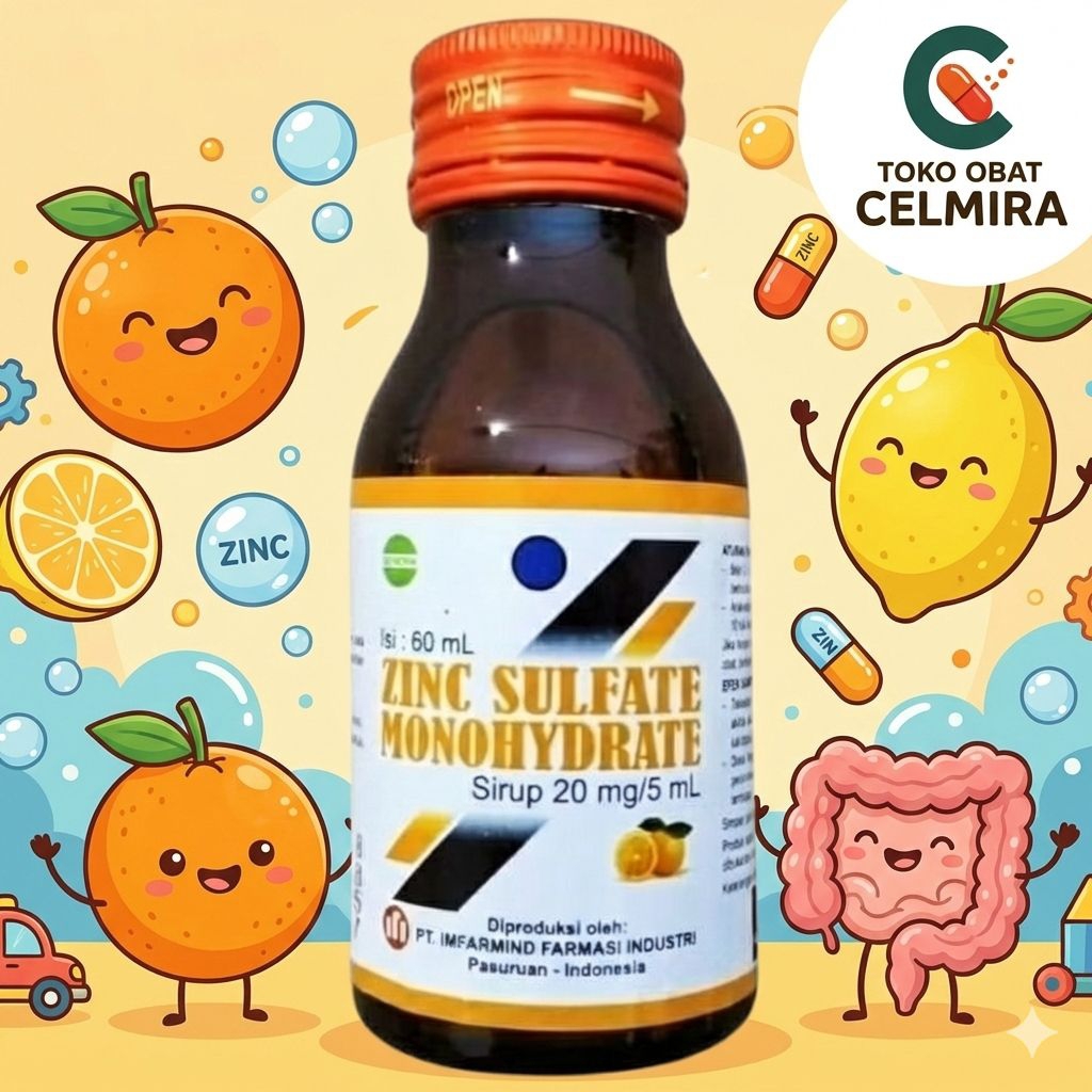 ZINC SULFATE MONOHYDRATE - Sirup Anti Diare Anak & Bayi 60ml (RANDOM)