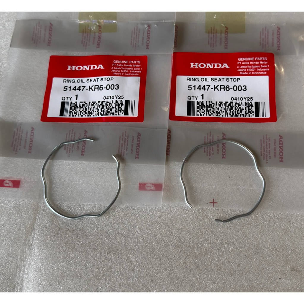 2pcs Ring Pengunci Stopper Seal Shock Depan CB/CBR/CBX150/250 CRF150 Ori AHM 51447KR6003