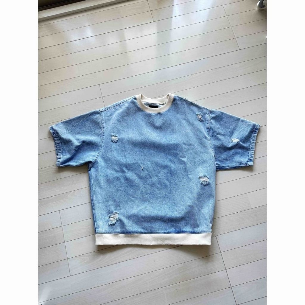 Zara T-Shirt Denim Oversized
