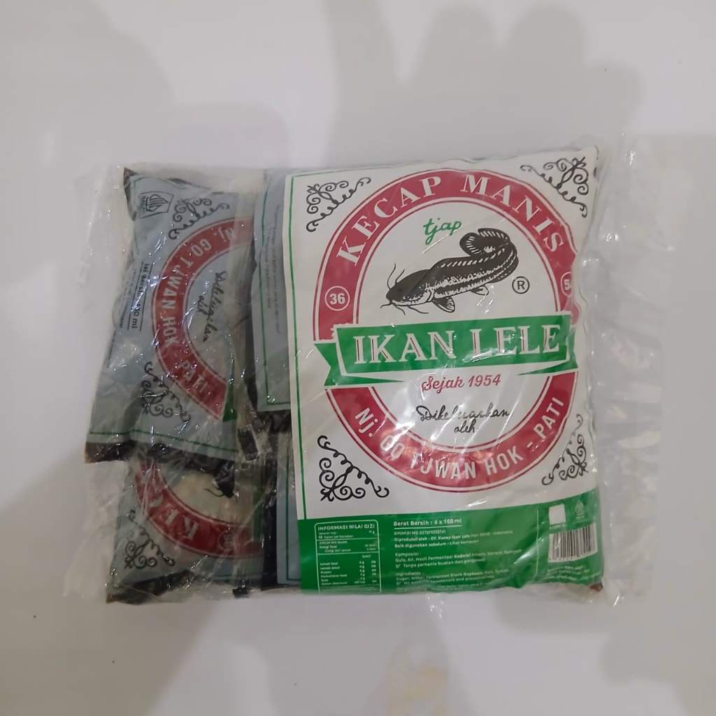 Kecap Manis Cap Ikan Lele Sachet 160 ml (Pack Isi 4 Pcs) | Asli Kabupaten Pati