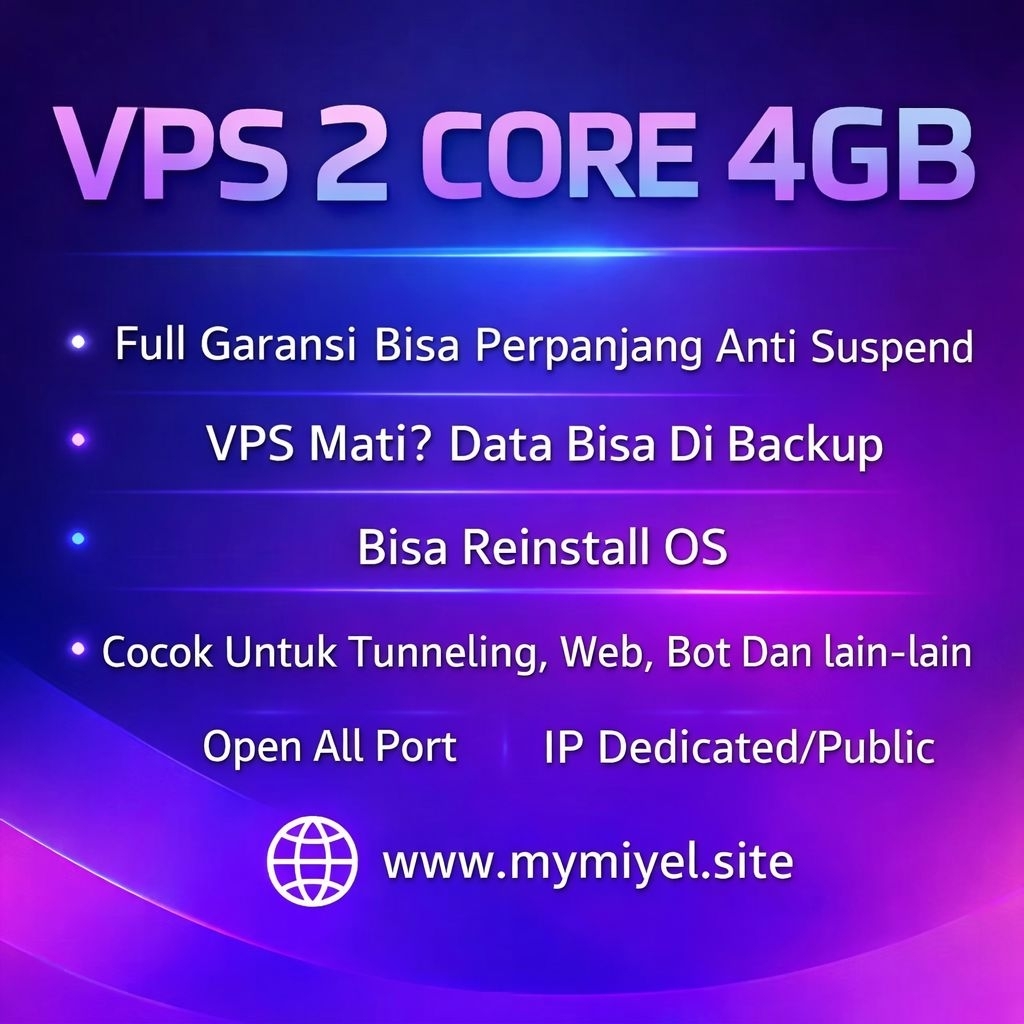 VPS 2 Core 4GB Anti Suspend