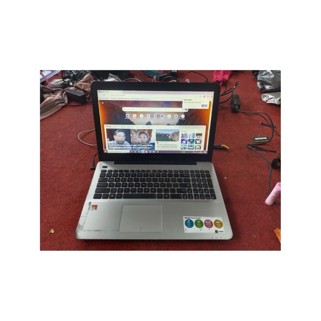 Laptop Layar Lebar Asus X555BA Processor Amd A9-9420