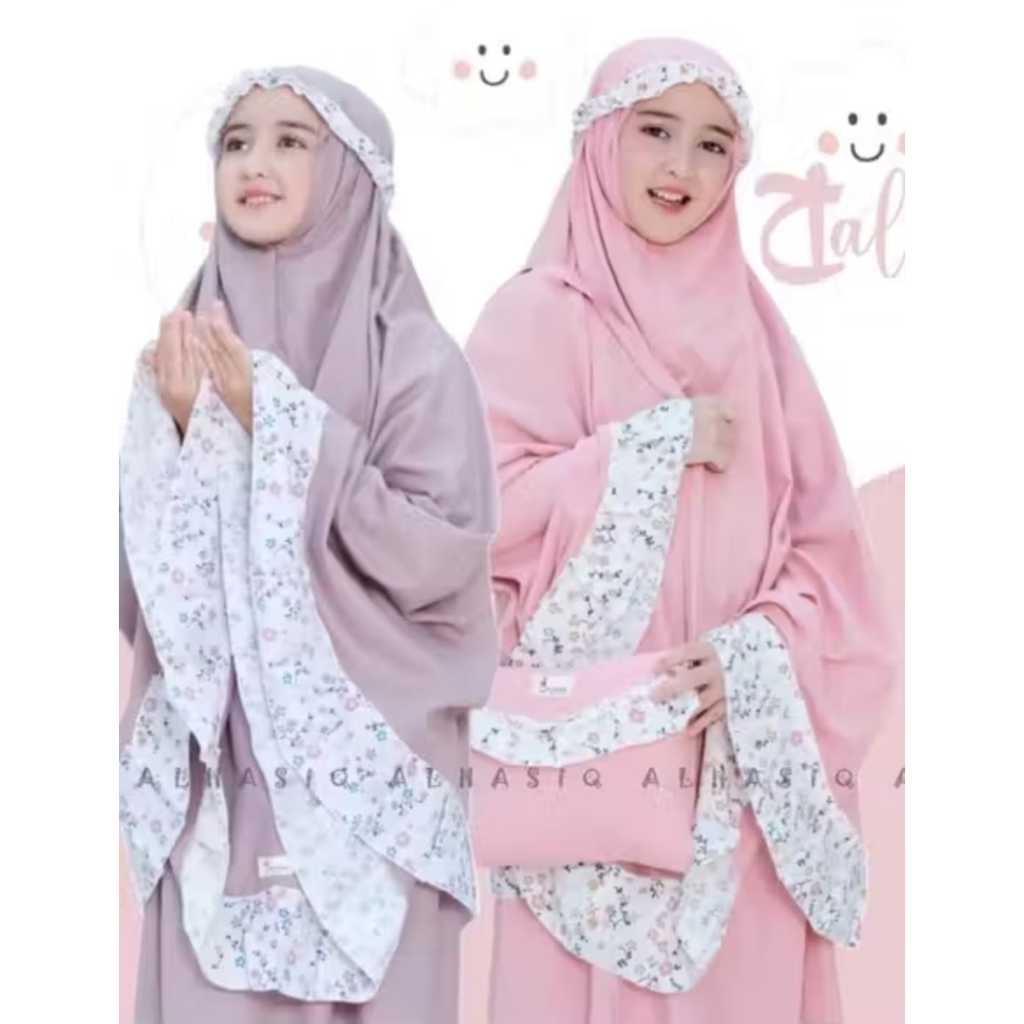Baru! Nazila Series! Mukena Anak perempuan Tas slempang | bahan katun Mukena Anak Umur 2-12 Tahun