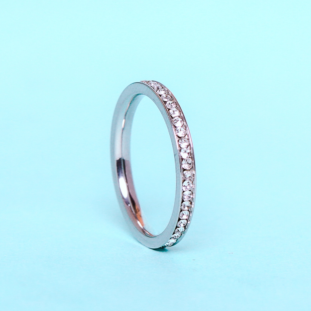 Eka Swasa x Sade Jewelry - Cincin Titanium Wanita Gold Plated 18k YCC24