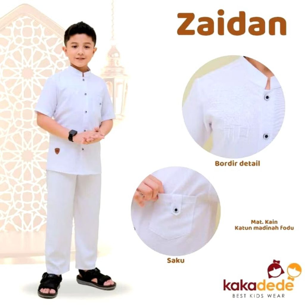 SET KOKO ZAIDAN KAKADEDE / SETELAN KOKO PUTIH KAKADEDE