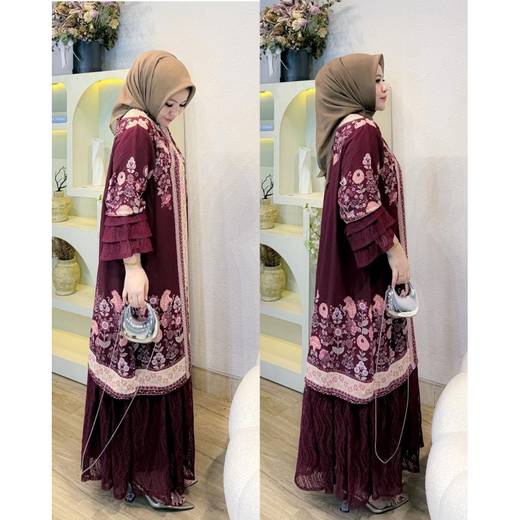 PO NO.25 Gamis Brukat(1-9090 MEIJ)AY OKE