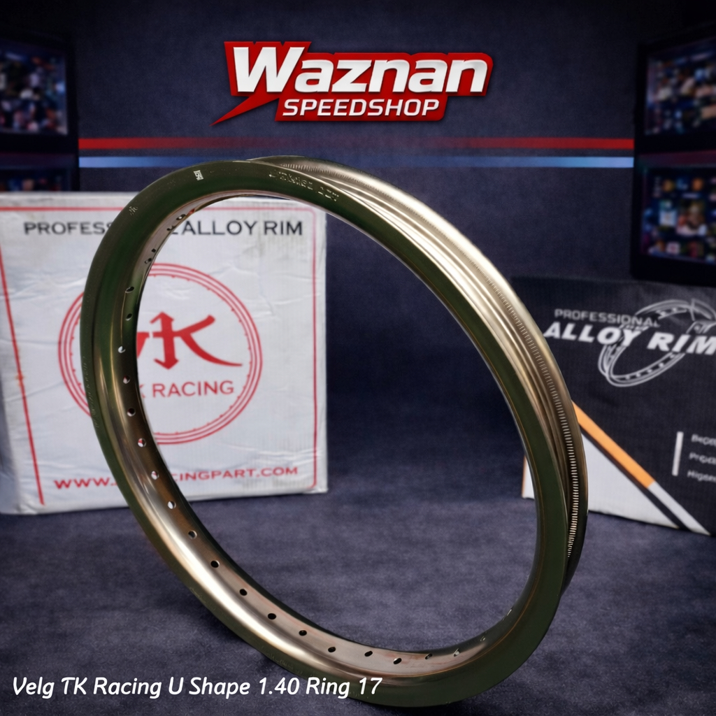 Velg TK Racing Titanium U Shape 1.40 Ring 17 Original Alloy Rim Ringan Kuat Cocok Harian dan Racing