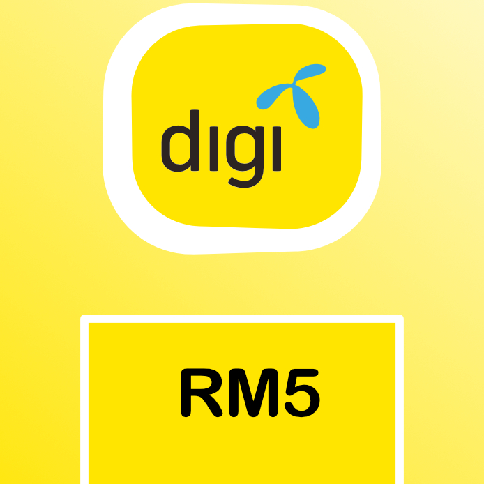 Isi Ulang Digi Malaysia 5 Ringgit / Digi Malaysia Reload RM 5