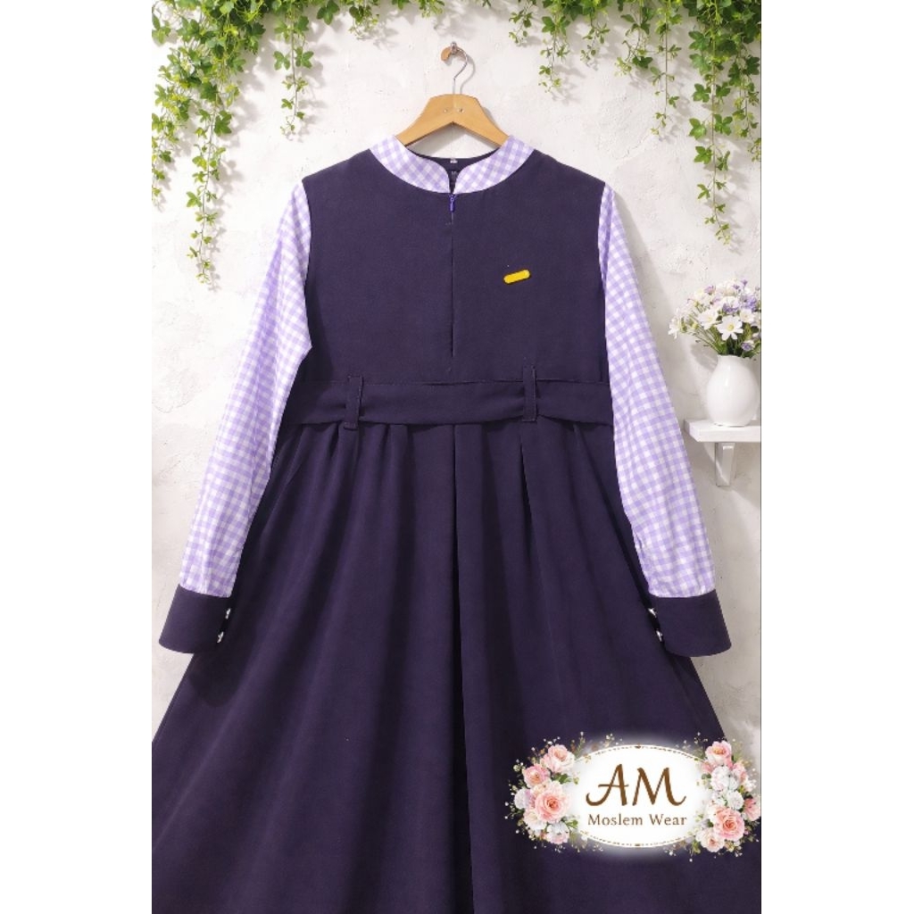 AMW Set Gamis Jilbab Sa fa r poni  Dewasa M