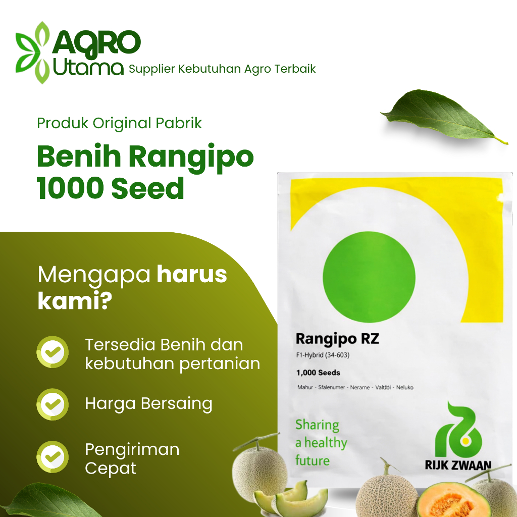 Benih melon RZ Rangipo 1000 seed Kemasan Original Pabrik
