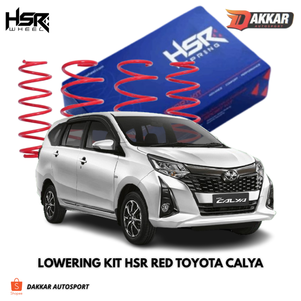 PER CEPER MERK HSR MOBIL CALYA LOWERING KIT HSR RED TOYOTA CALYA