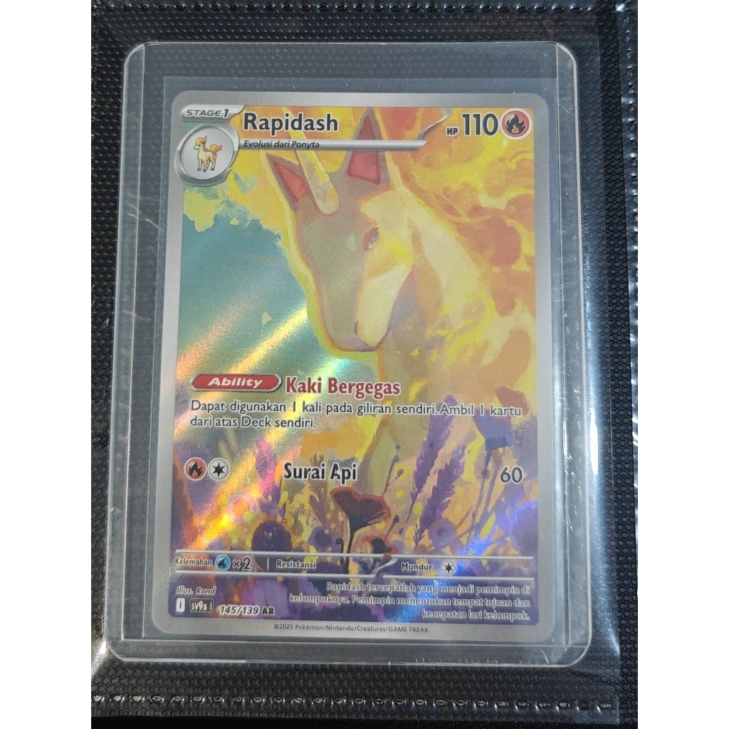 Kartu Pokemon Rapidash AR Original