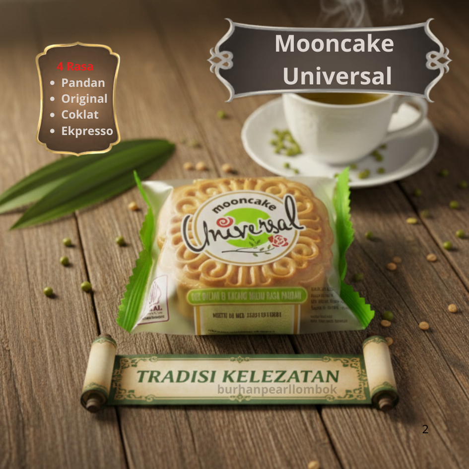 Mooncake Universal /Kue Bulan Halal Masa Aktif Di Jamin Lama