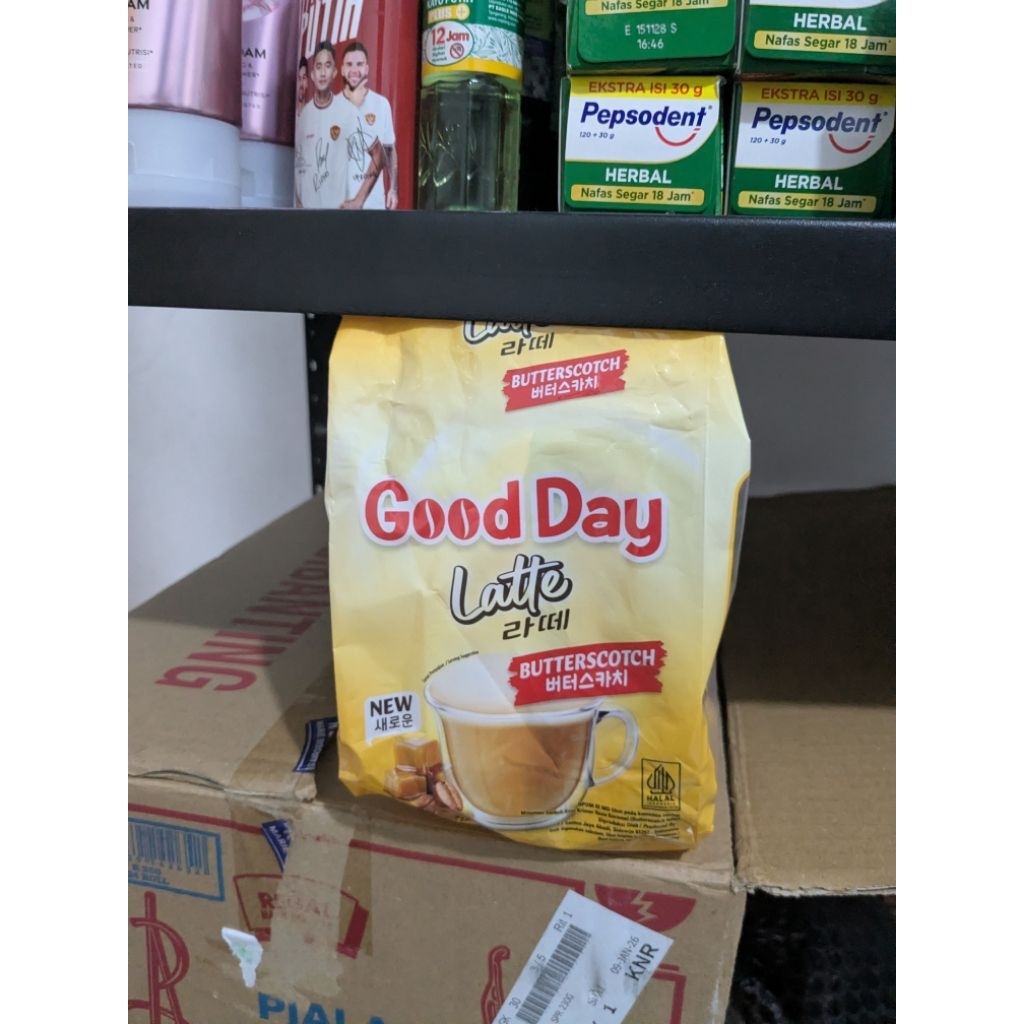 Kopi good day latte pack isi 10
