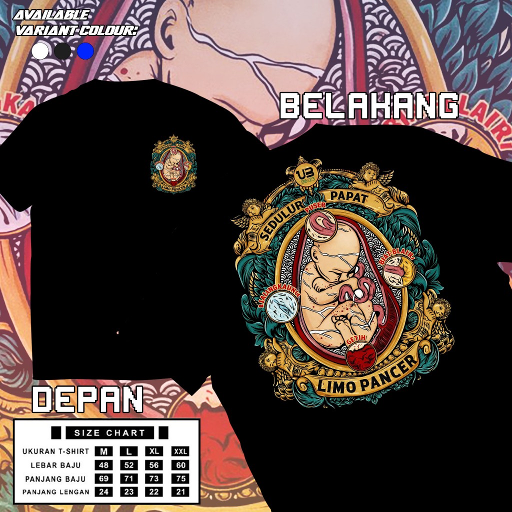 kaos jawa sedulur papat Paramesti terbaru Terkini kaos distro pria dewasa lengan panjang dan pendek
