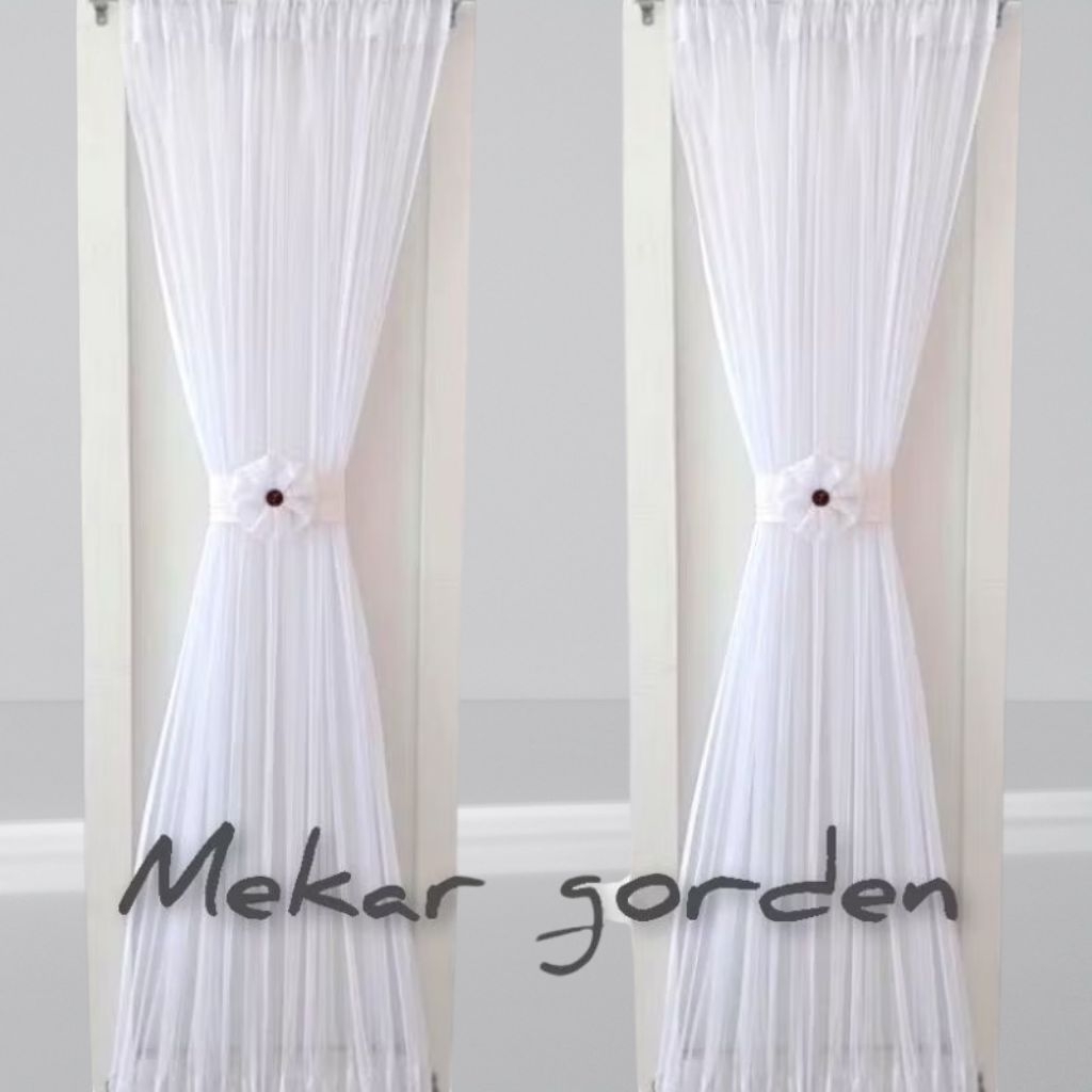 Gorden Vitrase Kupu kupu / gorden ikat pita / gorden jendela minimalis