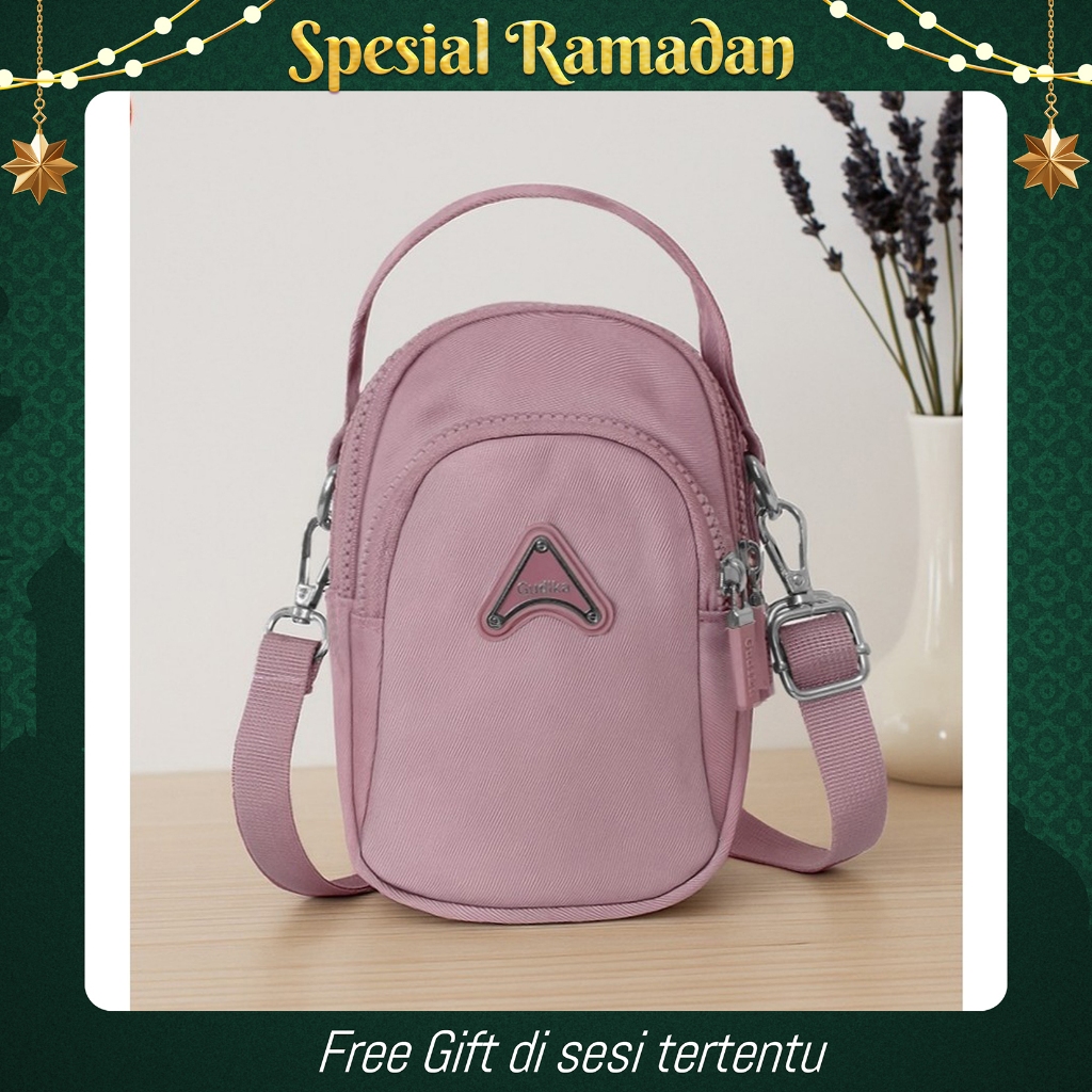 GUDIKA Bags 2214 / Tas Selempang Hp Wanita Dengan Bahan Waterproof Aman Saat Hujan / Fashion Korea