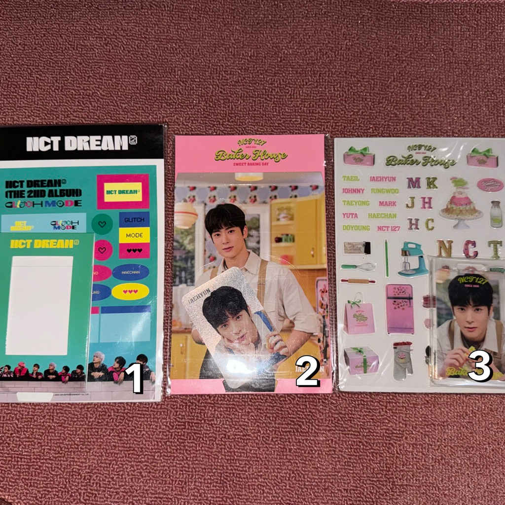 [SEALED] MD GLITCH MODE NCT DREAM JAEMIN & MD BAKER HOUSE NCT 127 JAEHYUN