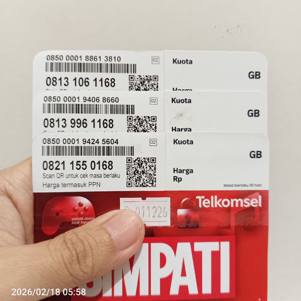 NOMOR CANTIK SIMPATI 11 DIGIT 168